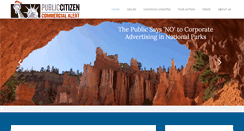 Desktop Screenshot of commercialalert.org